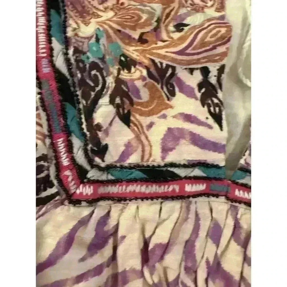 Inc Inter Concepts Luxe Boho Paisley Zebra‎ Tie-Waist Mini Dress Small TORN - Picture 6 of 16